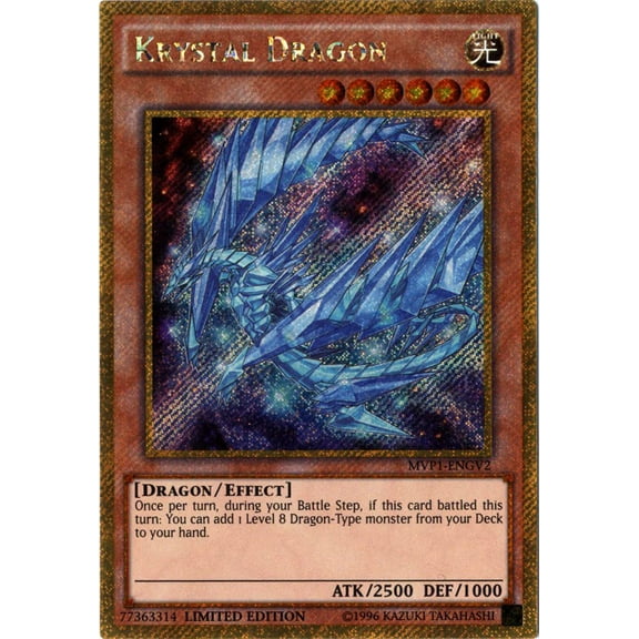 YuGiOh Dark Side of Dimensions Gold Edition Krystal Dragon MVP1-ENGV2