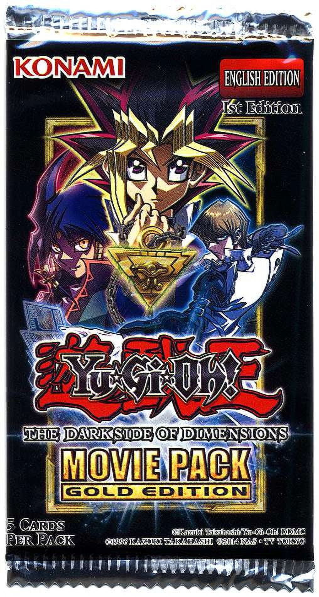 YuGiOh Dark Side of Dimensions Movie Pack Gold Edition Booster Pack