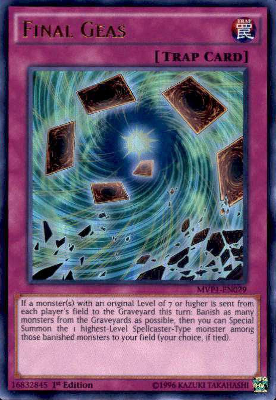YuGiOh Dark Side of Dimensions Movie Ultra Rare Final Geas MVP1-EN029 YuGiOh Dark Side of Dimensions Movie Ultra Rare Final Geas MVP1-EN029