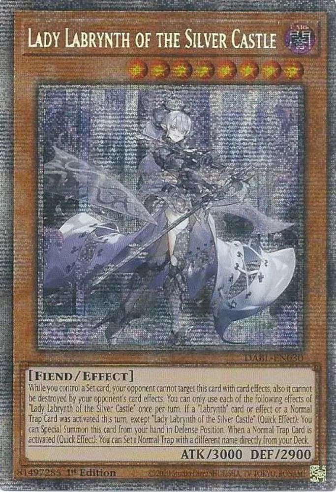 YuGiOh Darkwing Blast Starlight Rare Lady Labrynth of the Silver Castle DABL-EN030