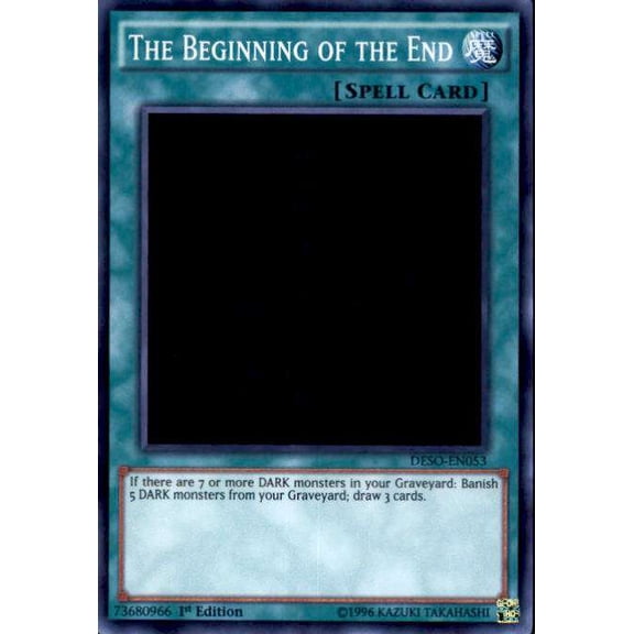YuGiOh Destiny Soldiers Super Rare The Beginning of the End DESO-EN053