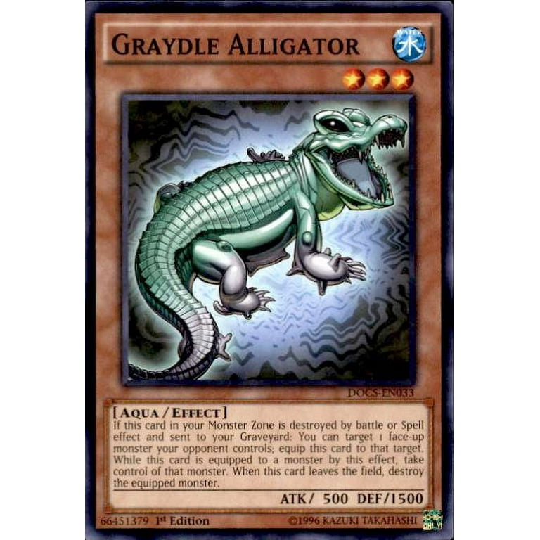 YuGiOh Dimension of Chaos Common Graydle Alligator DOCS-EN033