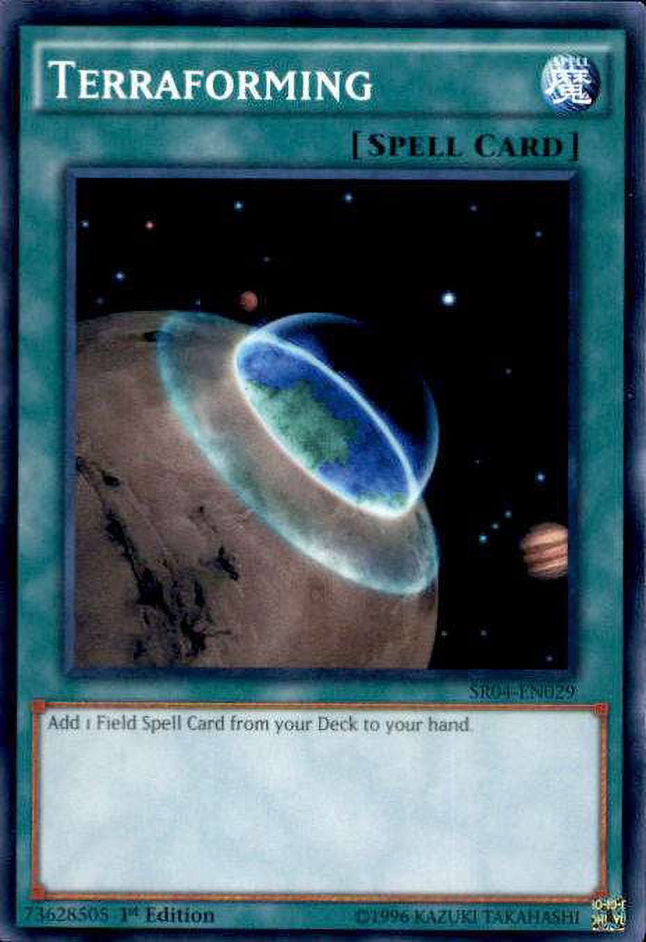 YuGiOh Dinosmasher's Fury Structure Deck Common Terraforming SR04-EN029