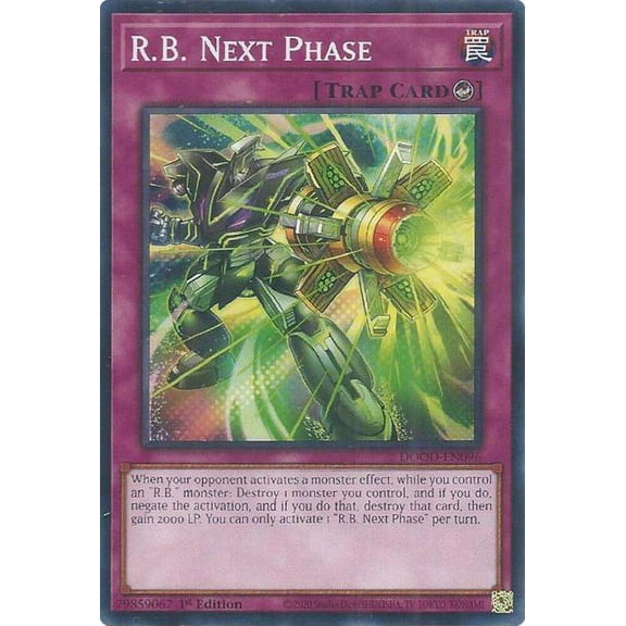 YuGiOh Doom of Dimensions Common R.B. Next Phase DOOD-EN096