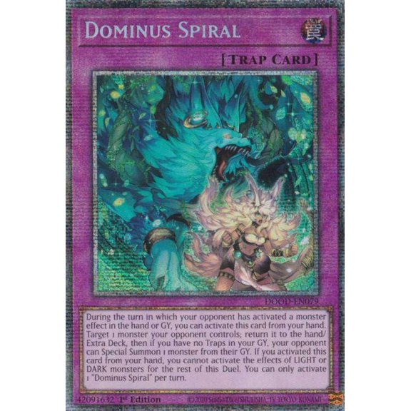 YuGiOh Doom of Dimensions Starlight Rare Dominus Spiral DOOD-EN079