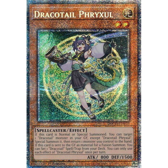 YuGiOh Doom of Dimensions Starlight Rare Dracotail Phryxul DOOD-EN023