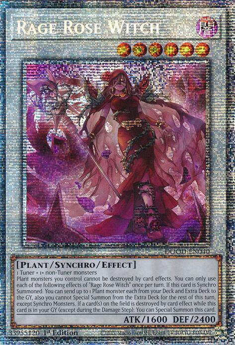 Synchron Rage Witch YuGiOh Doom of Dimensions Starlight Rare Rage Rose Witch DOOD-EN040 ...