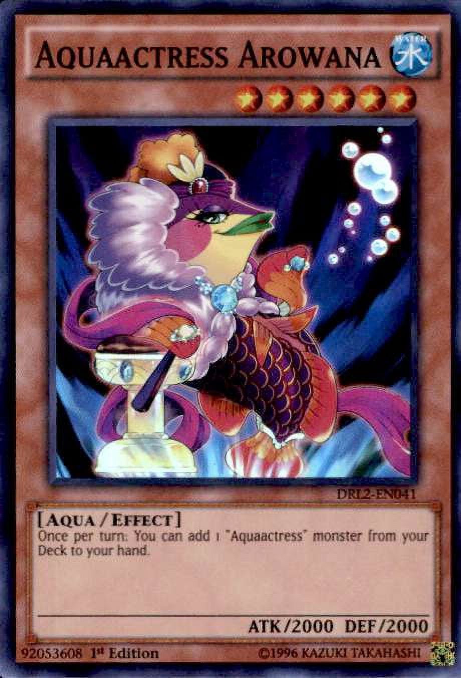 YuGiOh Dragons of Legend 2 Super Rare Aquaactress Arowana DRL2-EN041