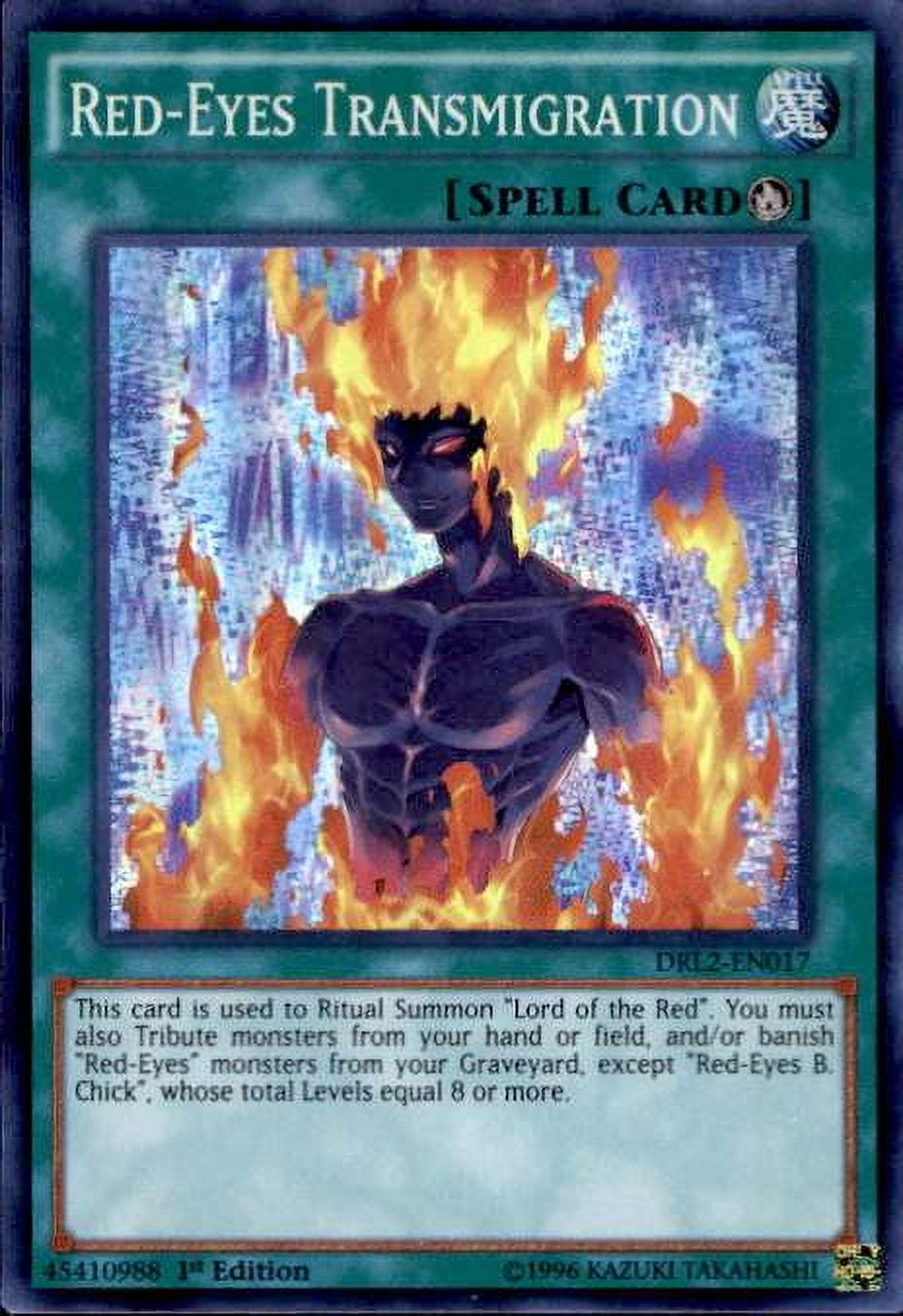YuGiOh Dragons of Legend 2 Super Rare Red-Eyes Transmigration DRL2-EN017 -  Walmart.com