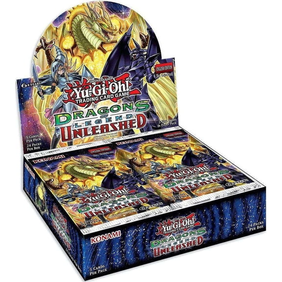 YuGiOh Dragons of Legend Unleashed Booster Box (24 Packs)