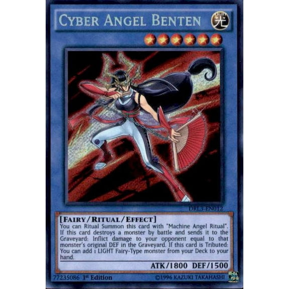 YuGiOh Dragons of Legend: Unleashed Secret Rare Cyber Angel Benten DRL3-EN012