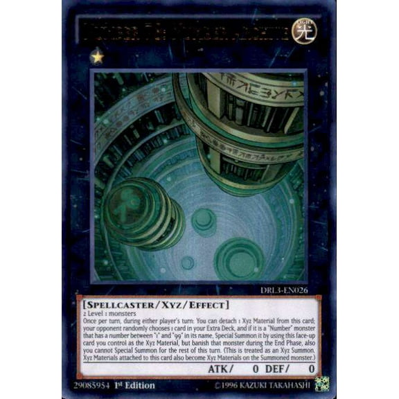 YuGiOh Dragons of Legend: Unleashed Ultra Rare Number 78: Number Archive DRL3-EN026