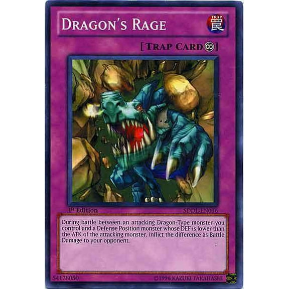 YuGiOh Dragunity Legion Structure Deck Common Dragon's Rage SDDL-EN036