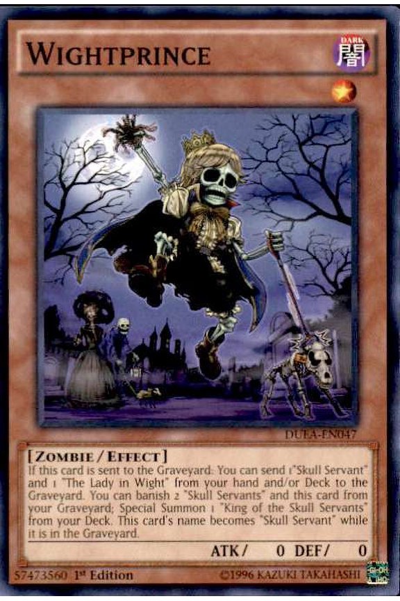 YuGiOh Duelist Alliance Common Wightprince DUEA-EN047