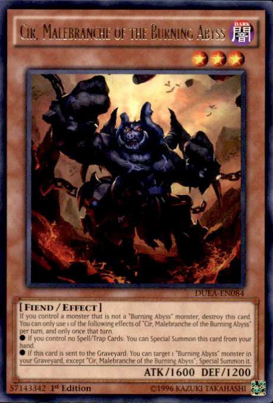 YuGiOh Duelist Alliance Rare Cir, Malebranche of the Burning Abyss  DUEA-EN084 - Walmart.com