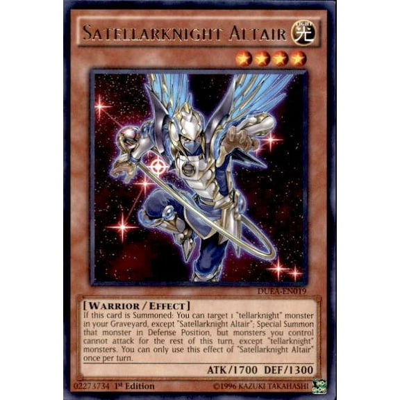 YuGiOh Duelist Alliance Rare Satellarknight Altair DUEA-EN019