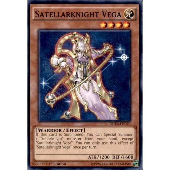 YuGiOh Duelist Alliance Common Satellarknight Vega DUEA-EN020