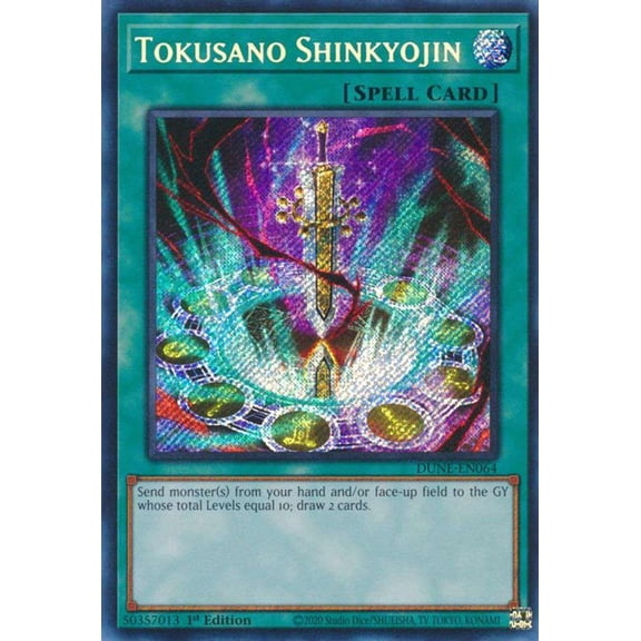 YuGiOh Duelist Nexus Secret Rare Tokusano Shinkyojin DUNE-EN064
