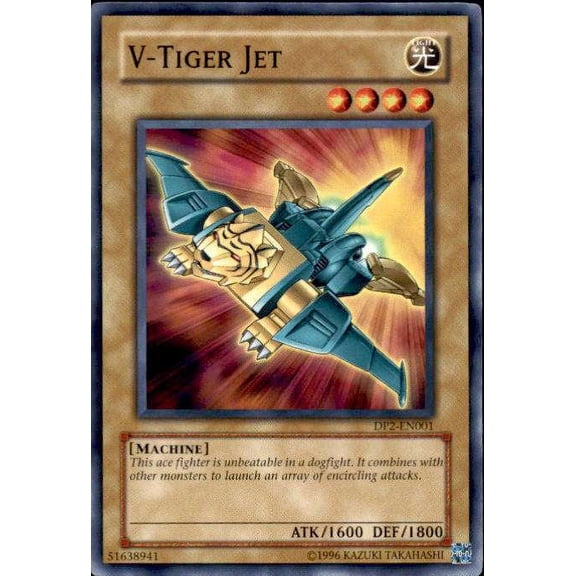 YuGiOh Duelist Pack Chazz Common V - Tiger Jet DP2-EN001