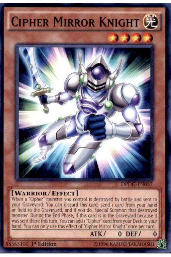 YuGiOh Duelist Pack: Dimensional Guardians Cipher Mirror Knight DPDG-EN037