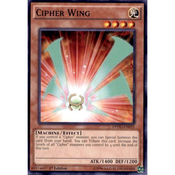 YuGiOh Duelist Pack: Dimensional Guardians Cipher Wing DPDG-EN035