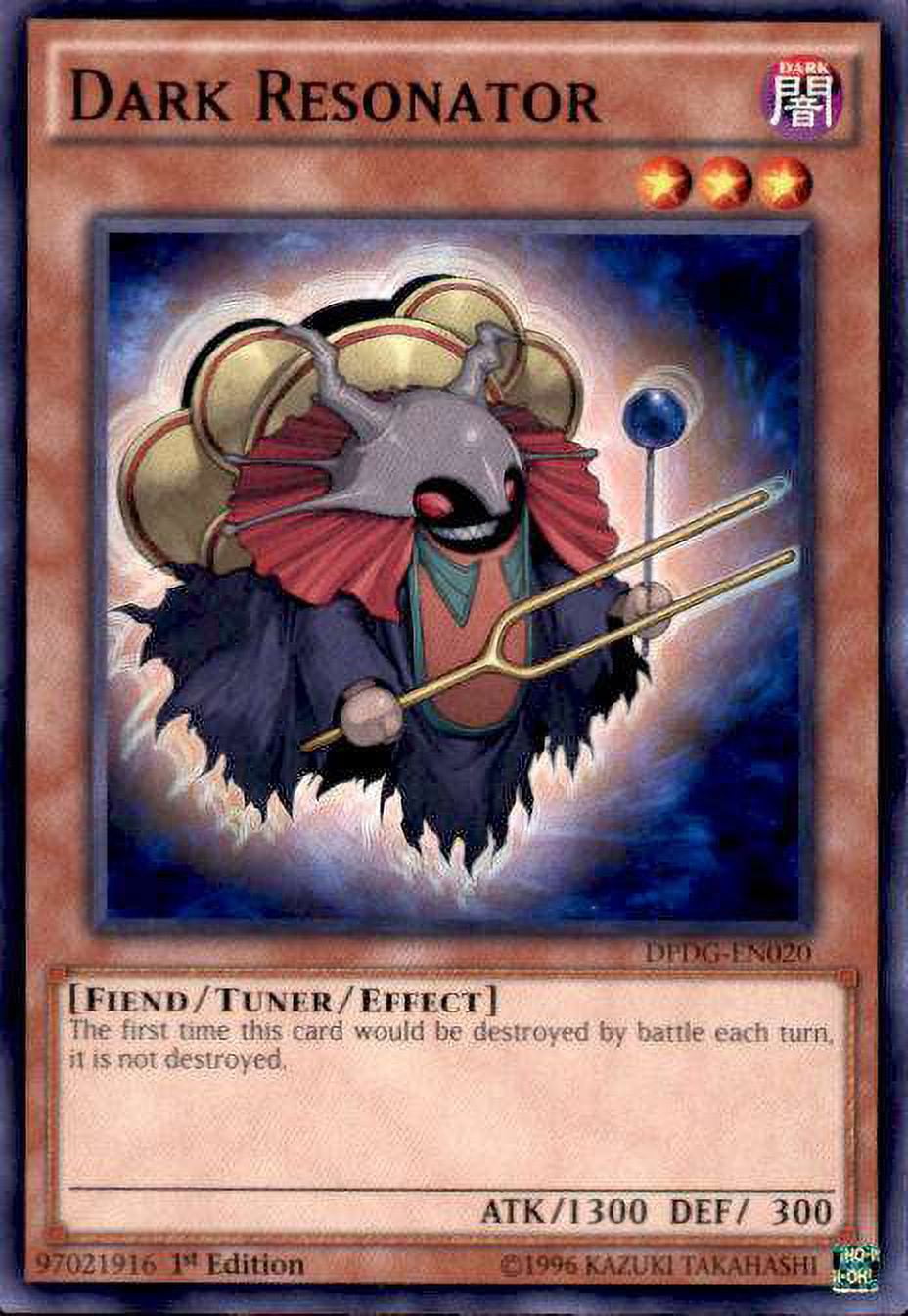 YuGiOh Duelist Pack: Dimensional Guardians Dark Resonator DPDG-EN020 -  Walmart.com