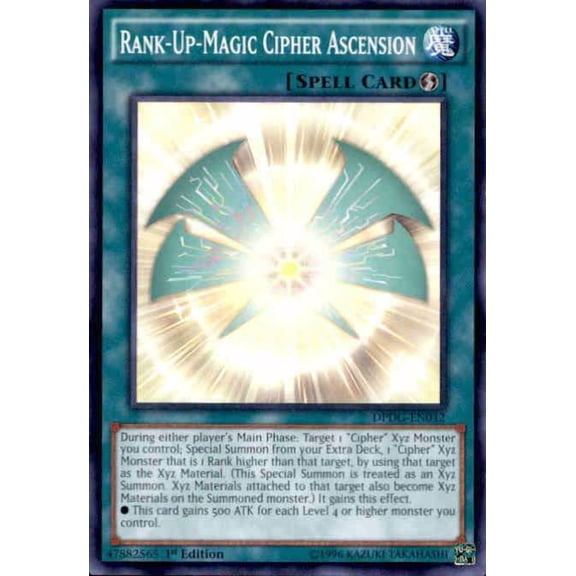 YuGiOh Duelist Pack: Dimensional Guardians Rank-Up-Magic Cipher Ascension DPDG-EN042