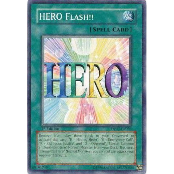 YuGiOh Duelist Pack Jaden Yuki 2 Common HERO Flash! DP03-EN020