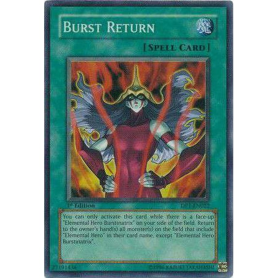 YuGiOh Duelist Pack Jaden Yuki Burst Return Super Rare DP1-EN022