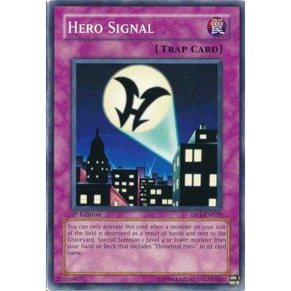 YuGiOh Duelist Pack Jaden Yuki Common Hero Signal DP1-EN028