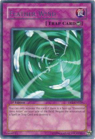 YuGiOh Duelist Pack Jaden Yuki Rare Feather Wind DP1-EN029 - Walmart.com