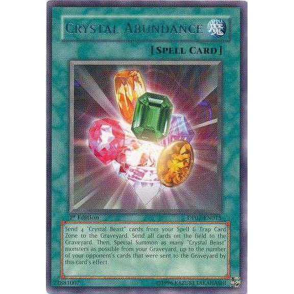 YuGiOh Duelist Pack Jesse Anderson Rare Crystal Abunadance DP07-EN015