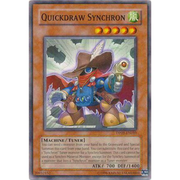 YuGiOh Duelist Pack Yusei Fudo 2 Common Quickdraw Synchron DP09-EN010