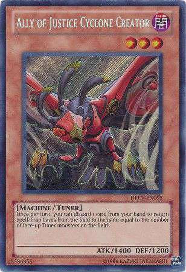 YuGiOh Duelist Revolution Secret Rare Ally of Justice Cyclone Creator DREV-EN092 - Walmart.com YuGiOh Duelist Revolution Secret Rare Ally of Justice Cyclone Creator DREV-EN092 - Walmart.com