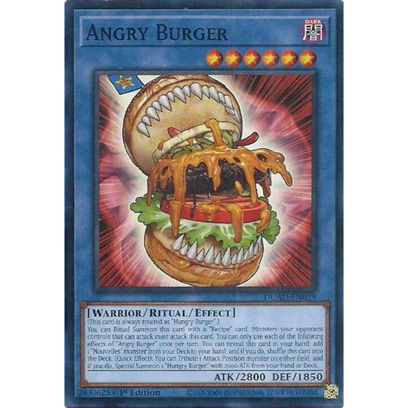 YuGiOh Duelist's Advance Common Angry Burger DUAD-EN029