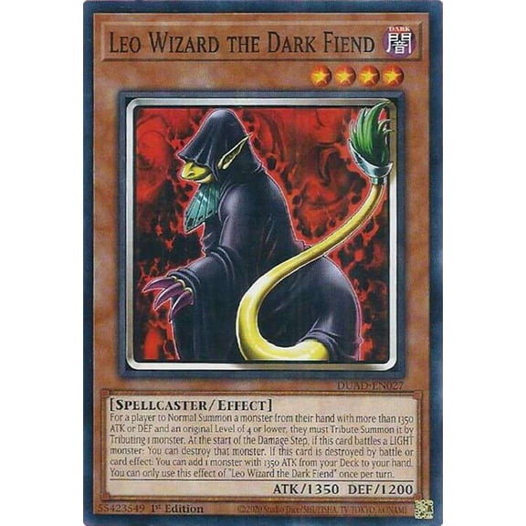 YuGiOh Duelist's Advance Common Leo Wizard the Dark Fiend DUAD-EN027