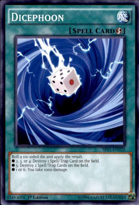 YuGiOh Emperor of Darkness Structure Deck Common Dicephoon SR01-EN032 -  Walmart.com
