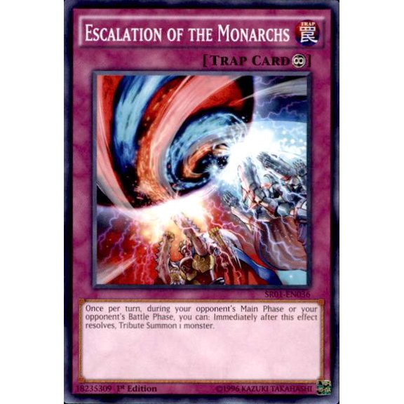 YuGiOh Emperor of Darkness Structure Deck Common Escalation of the Monarchs SR01-EN036