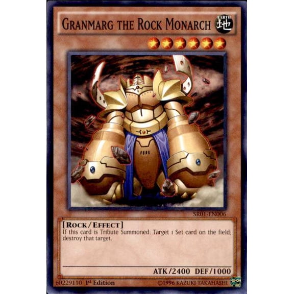 YuGiOh Emperor of Darkness Structure Deck Common Granmarg the Rock Monarch SR01-EN006