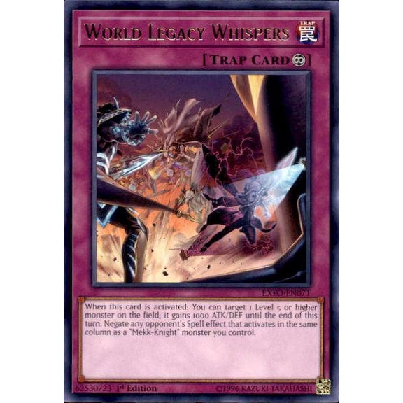 YuGiOh Extreme Force Rare World Legacy Whispers EXFO-EN071