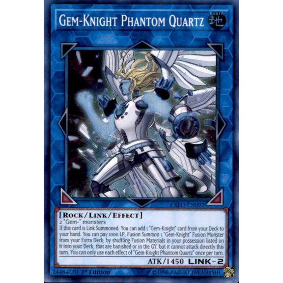 YuGiOh Extreme Force Super Rare Gem-Knight Phantom Quartz EXFO-EN092