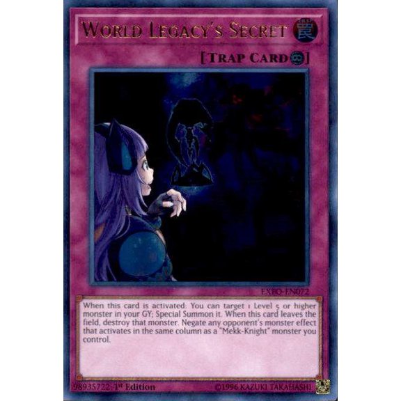 YuGiOh Extreme Force Ultra Rare World Legacy's Secret EXFO-EN072