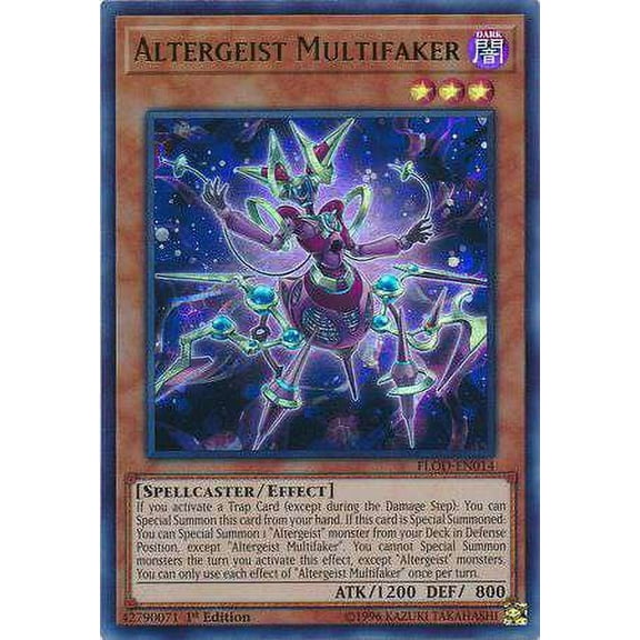 YuGiOh Flames of Destruction Ultra Rare Altergeist Multifaker FLOD-EN014