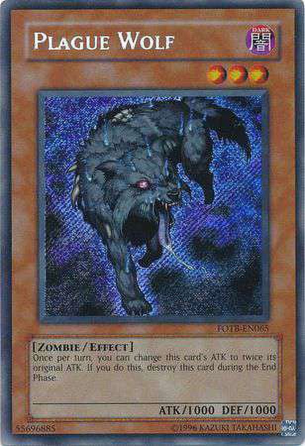 YuGiOh Force of the Breaker Secret Rare Plague Wolf FOTB-EN065 - Walmart.com