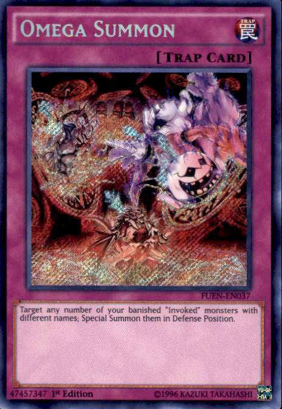 YuGiOh Fusion Enforcers Secret Rare Omega Summon FUEN-EN037 YuGiOh Fusion Enforcers Secret Rare Omega Summon FUEN-EN037