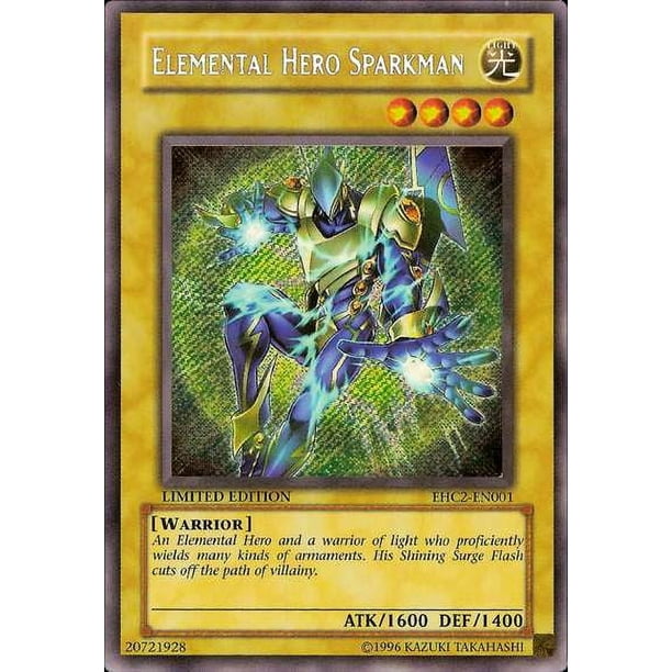 E-Hero Sparkman EHC2 - Trading card labels for game stores - Walmart  Business Supplies