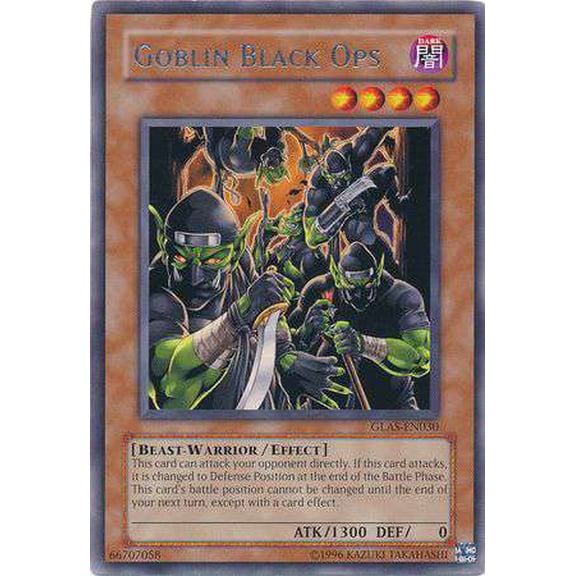 YuGiOh GX Gladiator's Assault Rare Goblin Black Ops GLAS-EN030