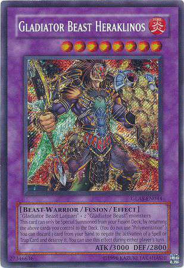 YuGiOh GX Gladiator's Assault Secret Rare Gladiator Beast