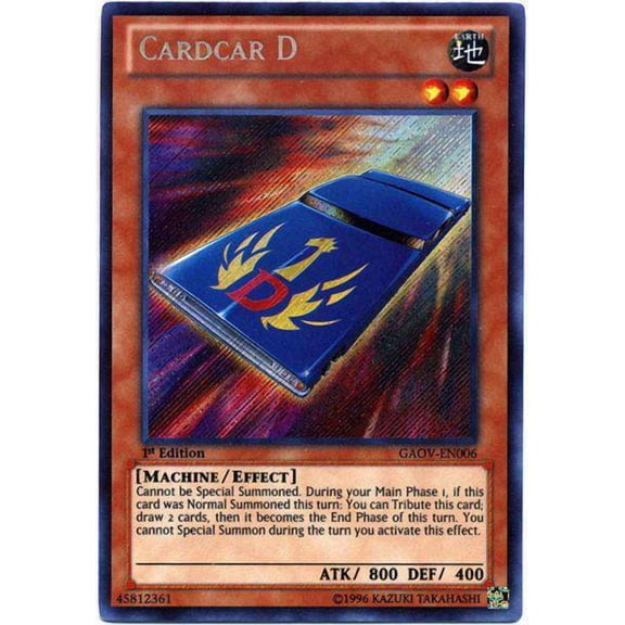 YuGiOh Galactic Overlord Secret Rare Cardcar D GAOV-EN006