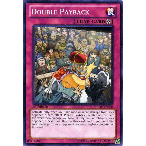 YuGiOh Galactic Overlord Common Double Payback GAOV-EN080
